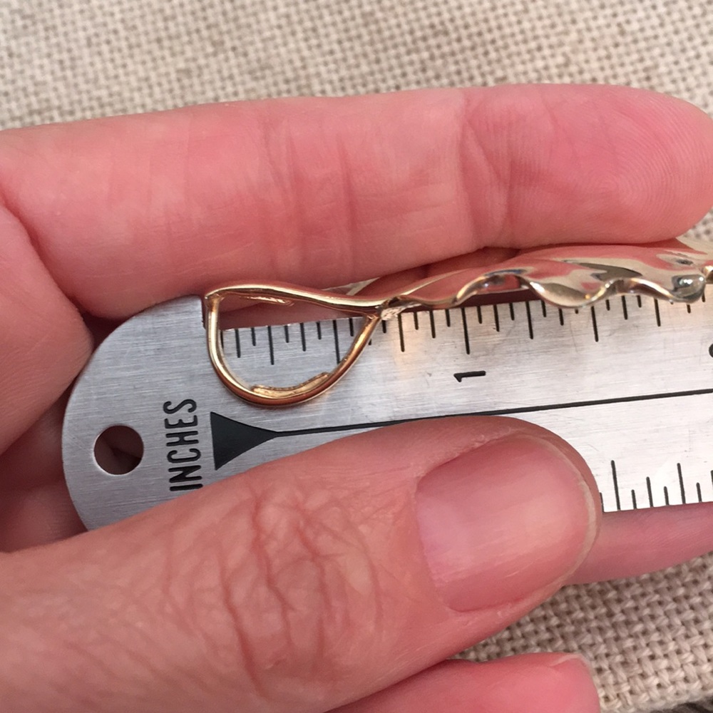 Gold Plated Solid Sterling Silver Leaf Pendant - image 8